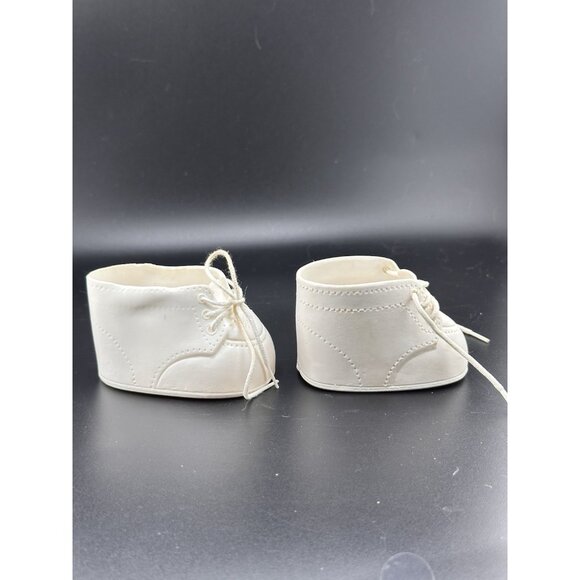 Cabbage Patch Kids Doll Vtg Coleco White Plastic Shoes Oxford High Tops Laces - Picture 6 of 11